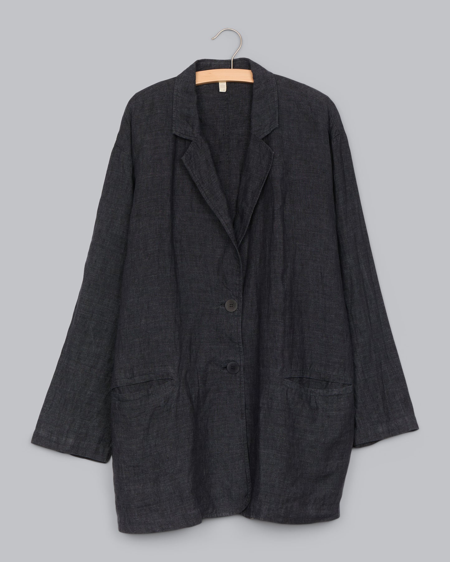 Washed Organic Linen Delave Jacket