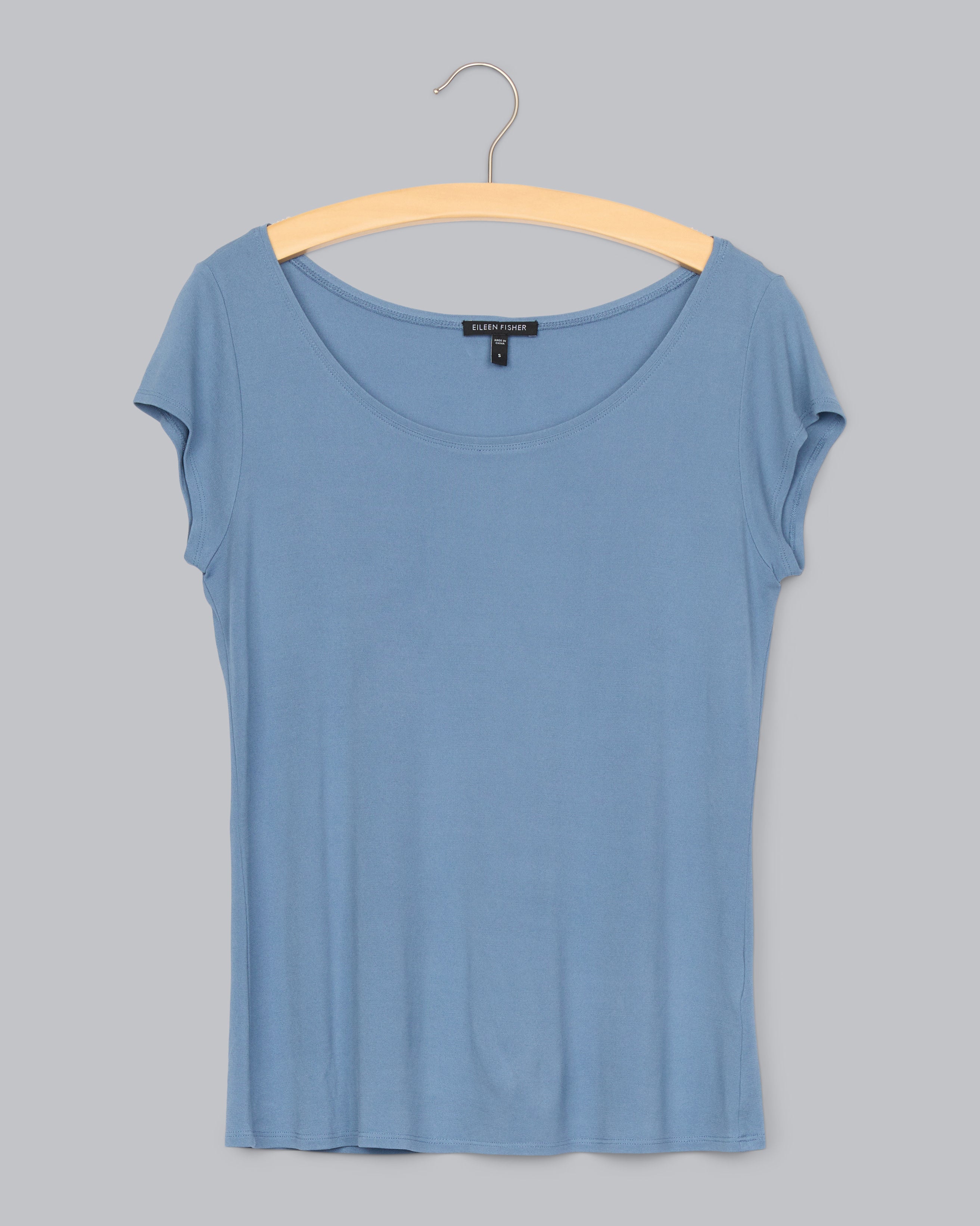 Eileen fisher silk jersey top 2025