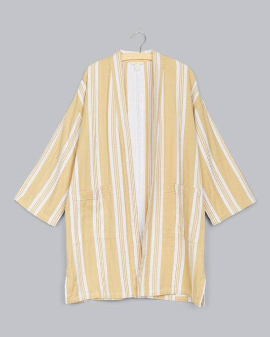 Striped Organic Cotton Doubleweave Jacket