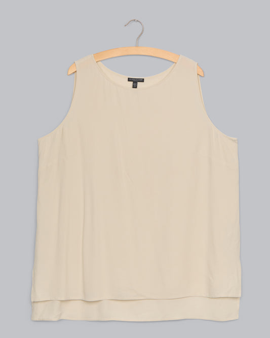 Silk Georgette Crepe Tank