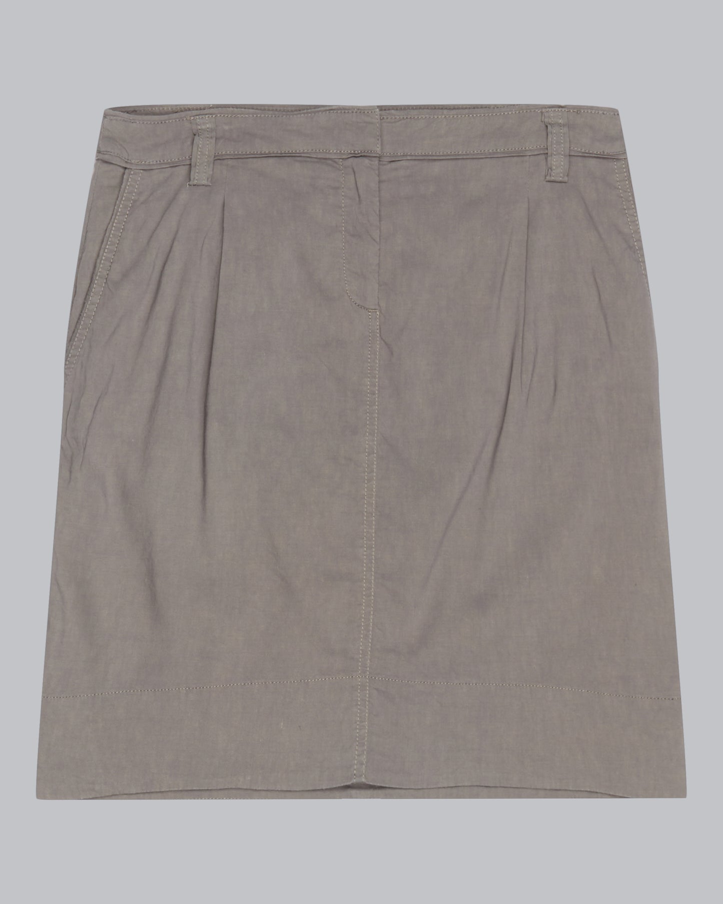 Linen Viscose Stretch Skirt