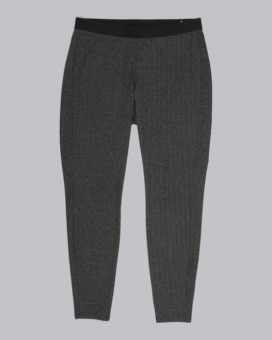 Herringbone Polyester Stretch Pant