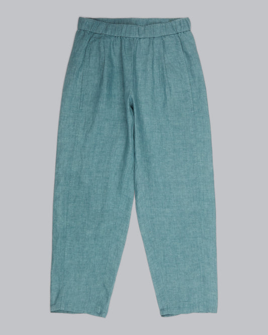 Washed Organic Linen Delave Pant