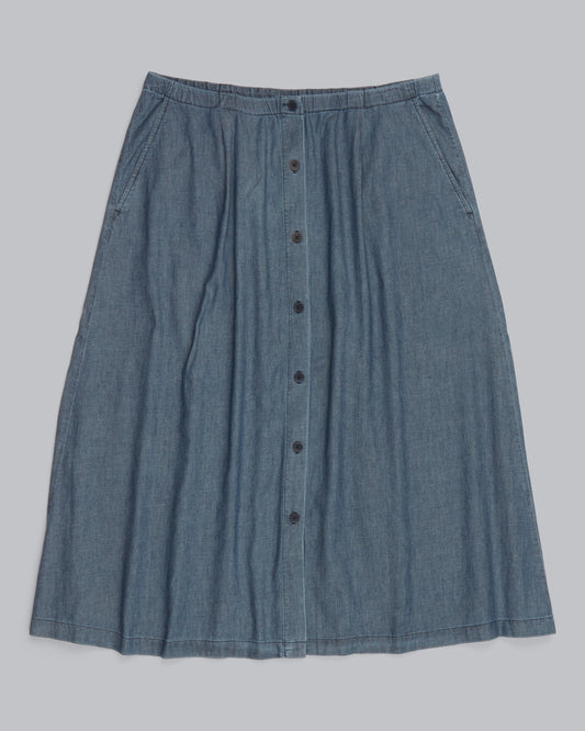 Airy Organic Cotton Twill Skirt