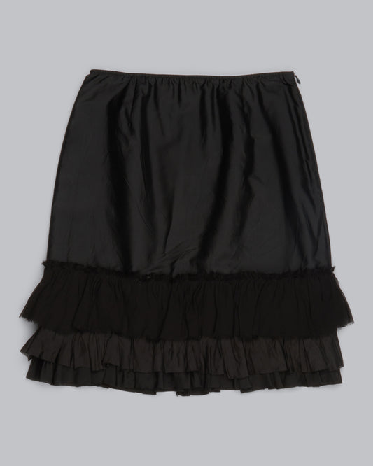 Washed Silk Taffeta Skirt