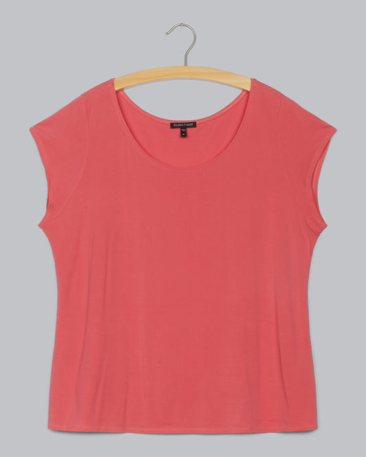 Stretch Silk Jersey Tee