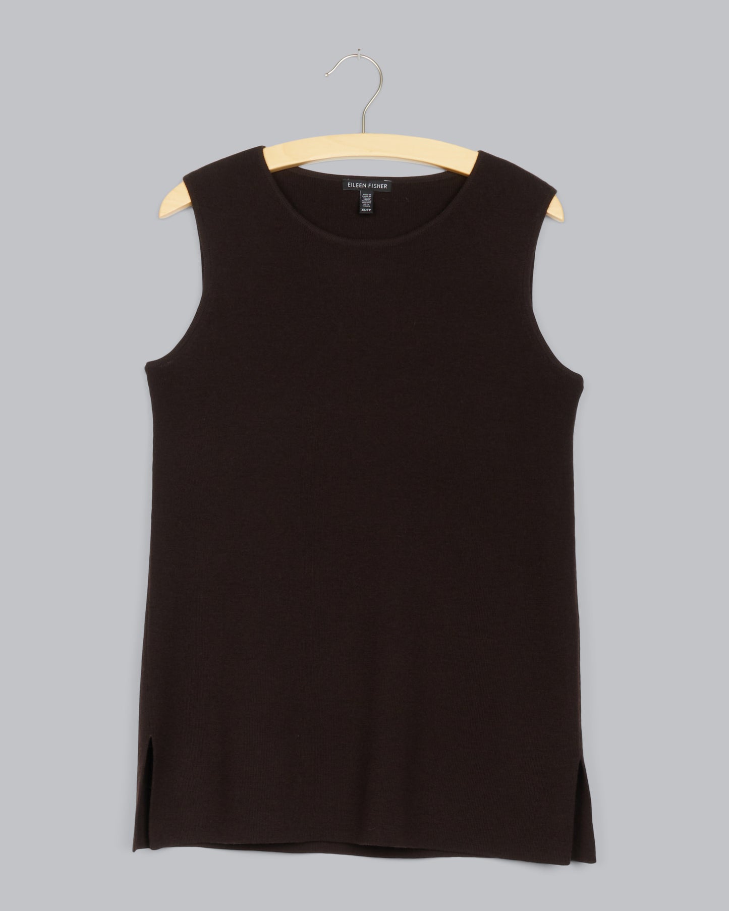 Washable Wool Crepe Vest