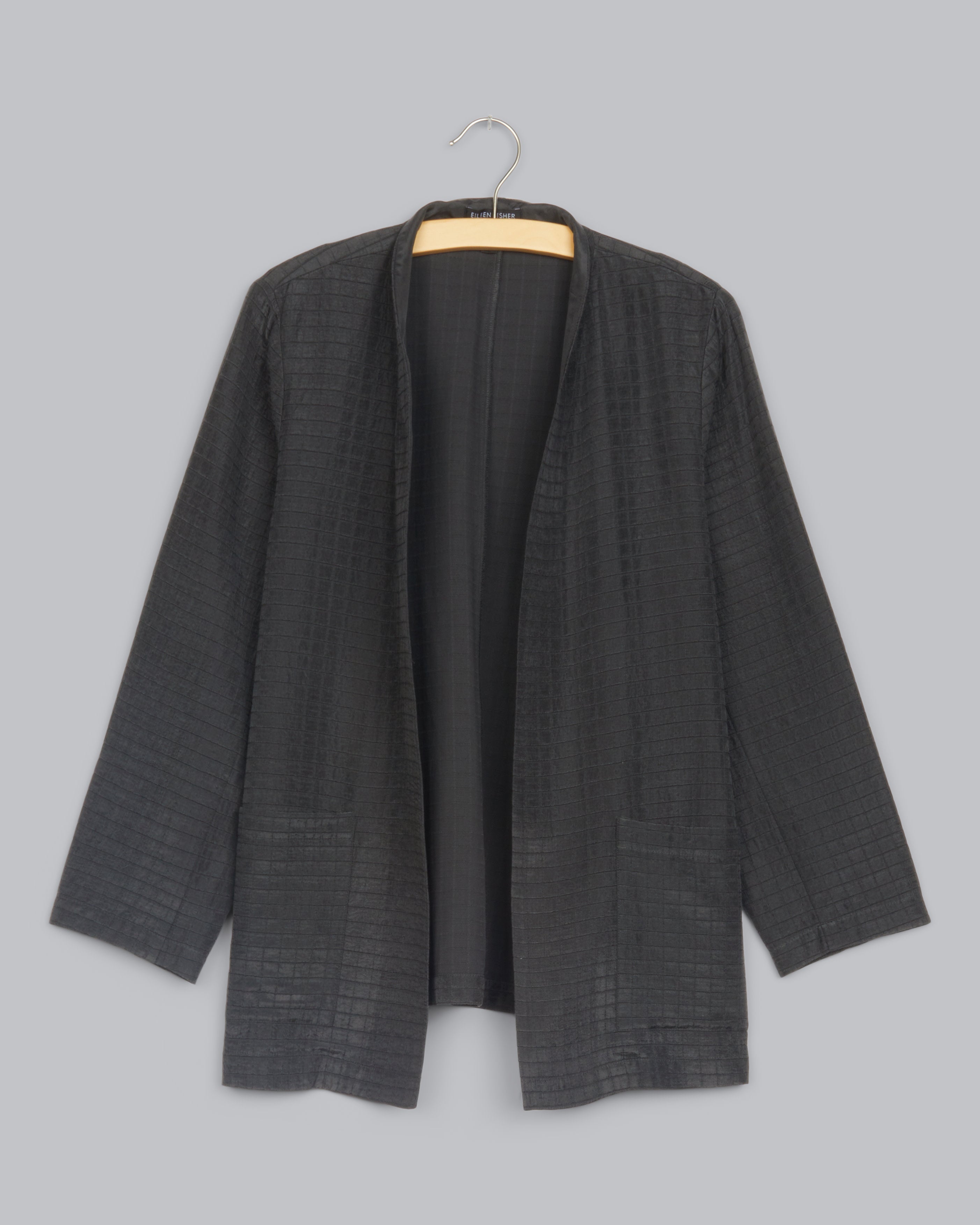 Eileen fisher grid jacket store
