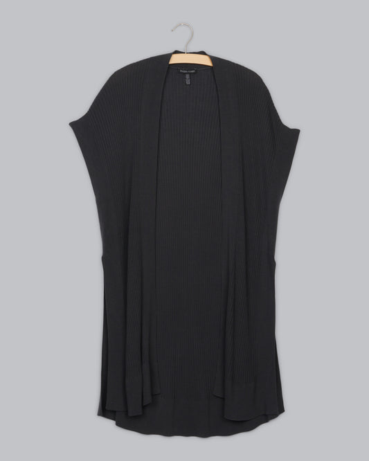 Sleek Tencel Rib Cardigan