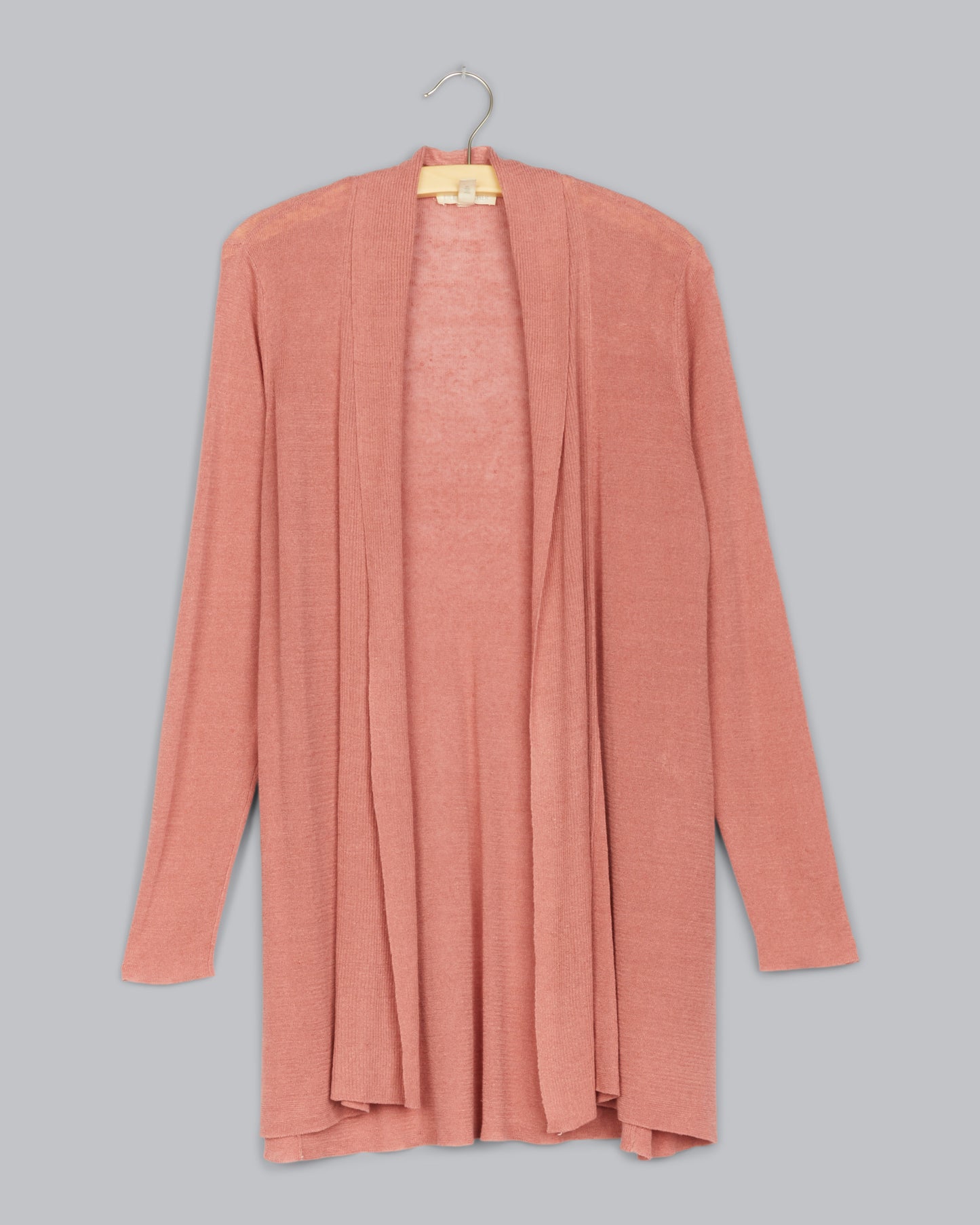 Fine Organic Linen Crepe Rib Cardigan