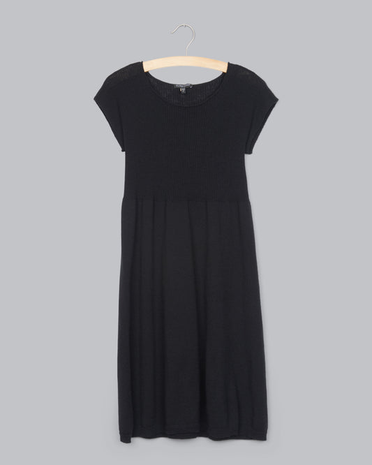 Washable Wool Rib Release Dress