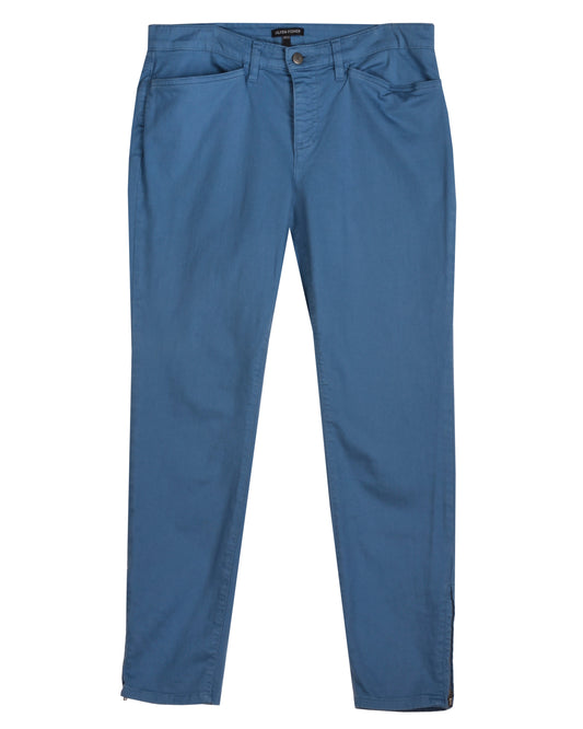 Garment Dyed Organic Cotton Stretch Denim Pant