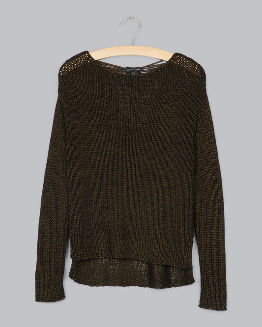 Textured Shimmer Knit Pullover