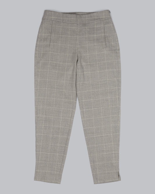 Heathered Stretch Flannel Plaid Pant