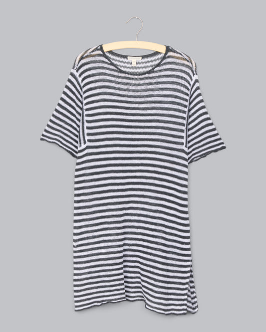 Organic Linen Stripe Pullover