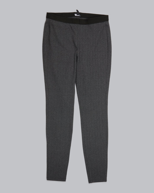 Herringbone Polyester Stretch Pant