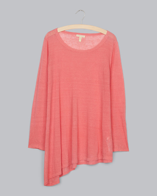 Fine Organic Linen Crepe Knit Pullover