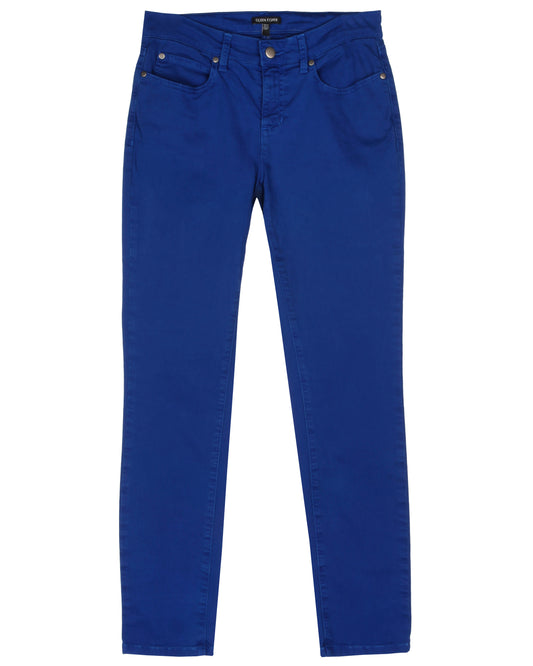 Garment Dyed Organic Cotton Stretch Denim Pant