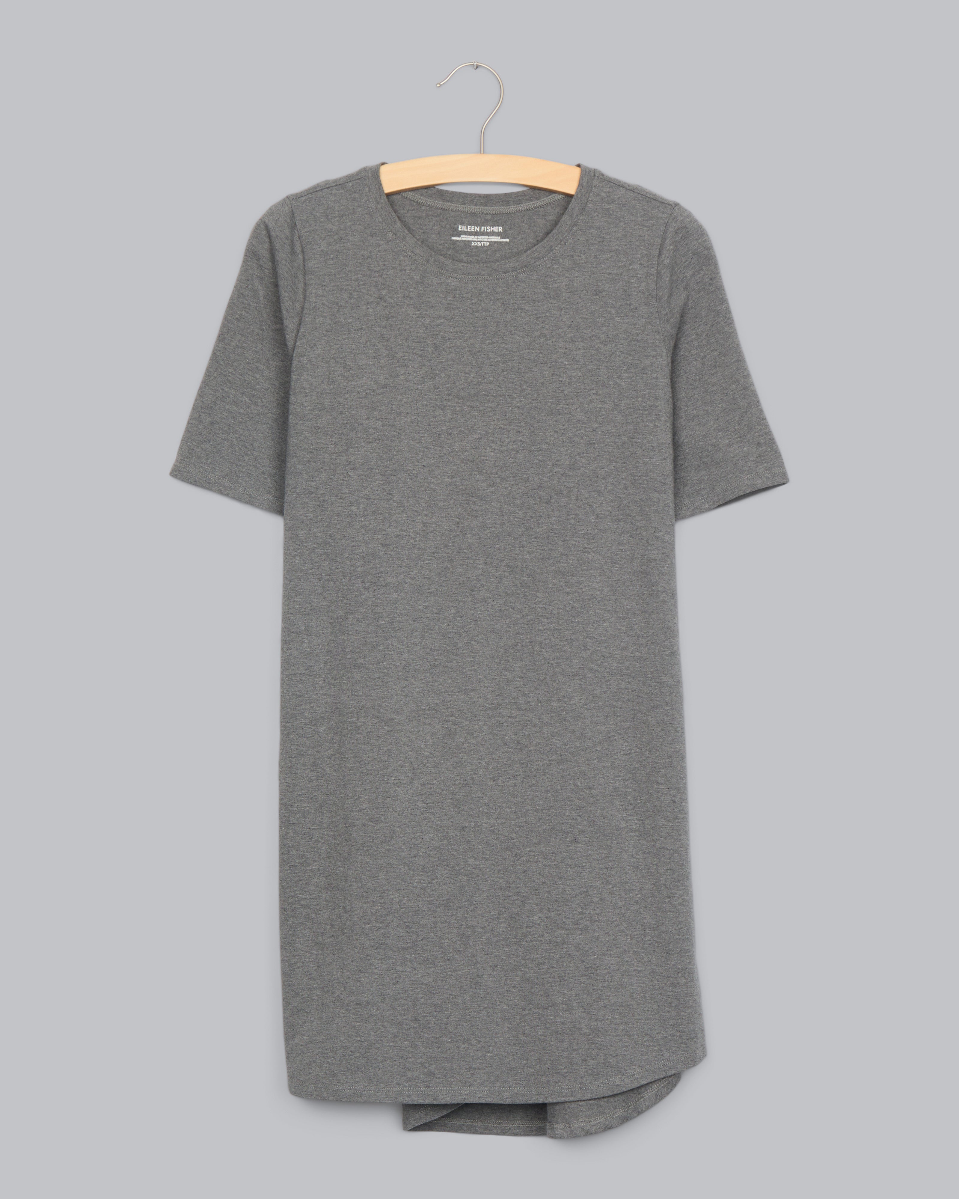 Heathered Organic Cotton Stretch Jersey Dress Eileen Fisher Renew