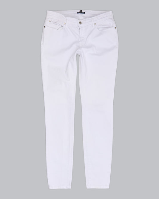 Garment Dyed Organic Cotton Stretch Denim Pant