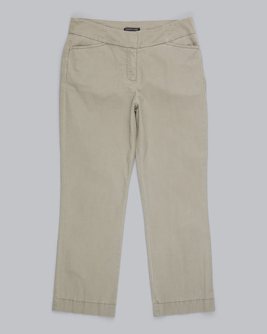 Washed Cotton Tencel Twill Pant