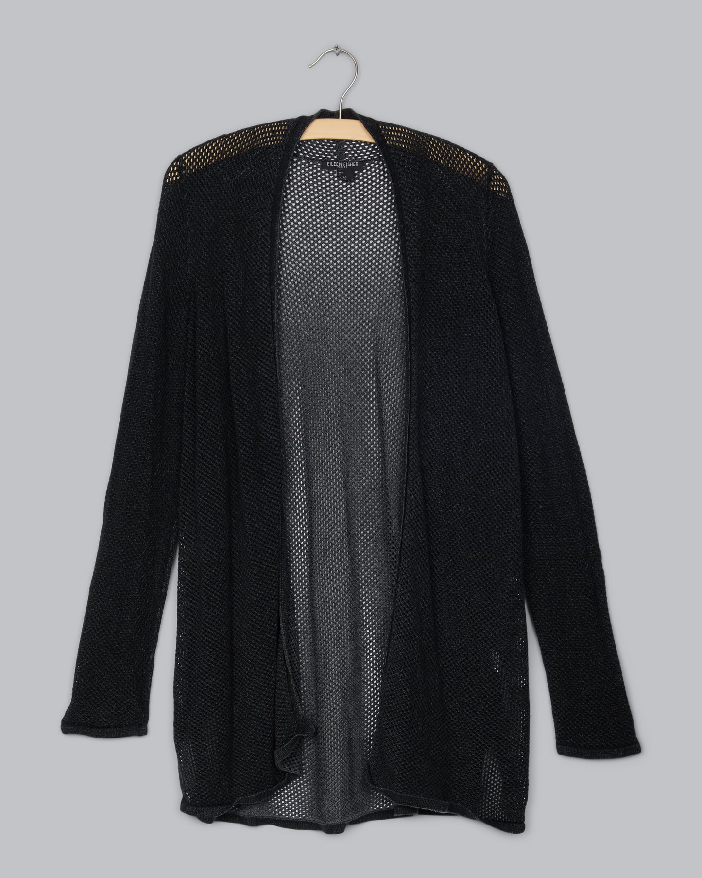 Sleek Tencel Twisted Pointelle Cardigan