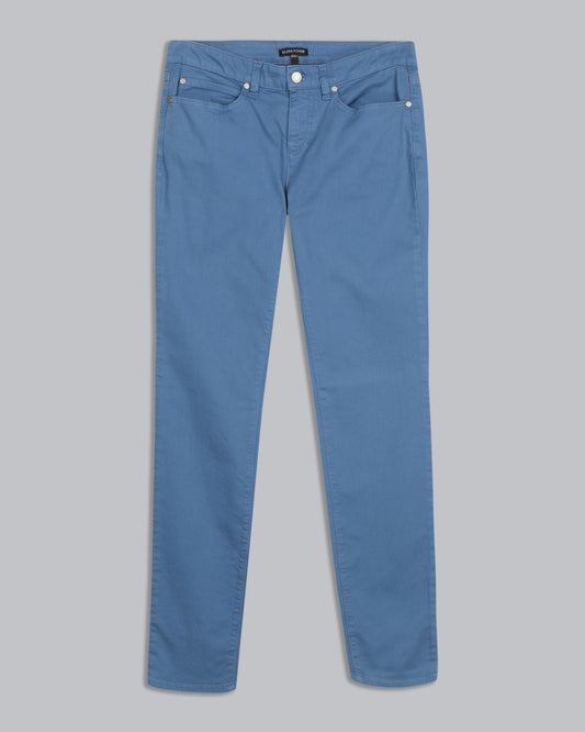 Garment Dyed Organic Cotton Stretch Denim Pant