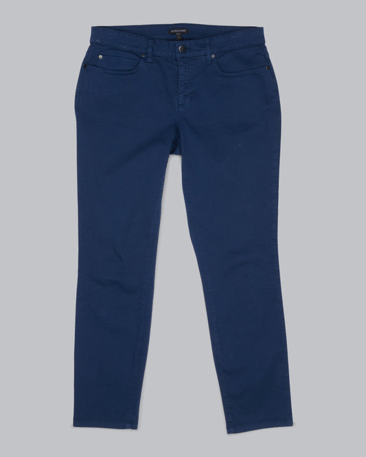 Garment Dyed Organic Cotton Stretch Denim Pant