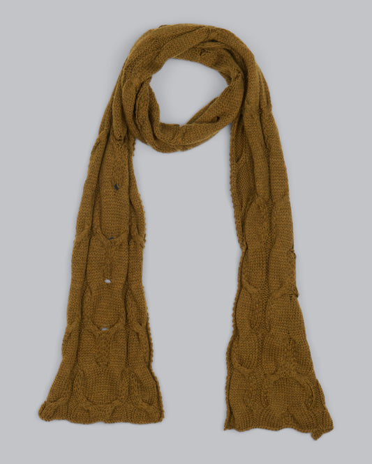 Merino Chunky Knit Cable Scarf