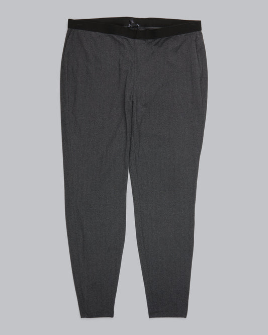 Herringbone Polyester Stretch Pant