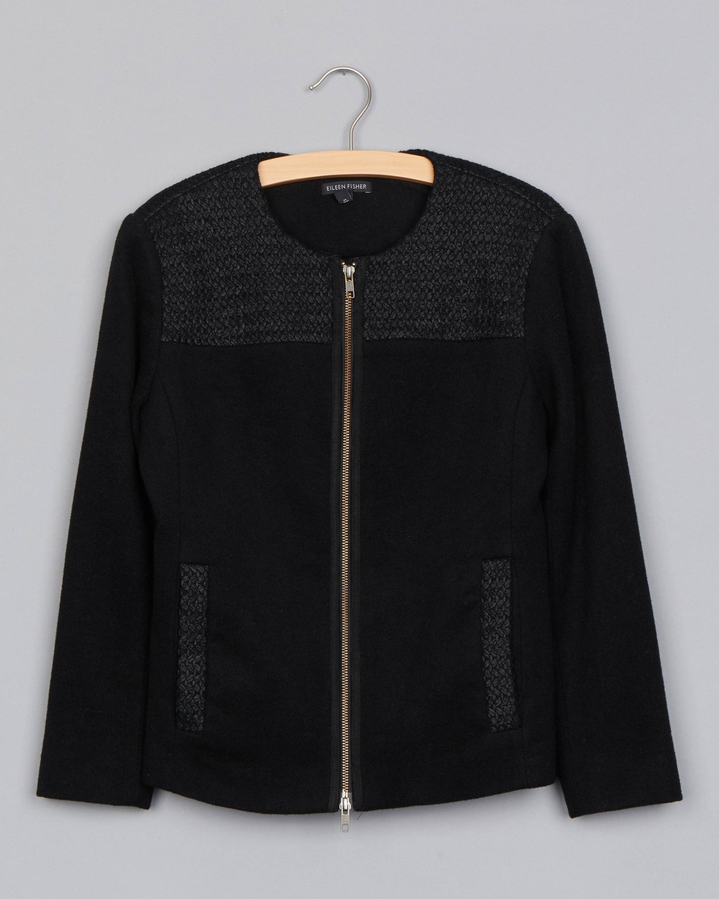 Raffia Wool Weave w/Drapey Wool Jacket