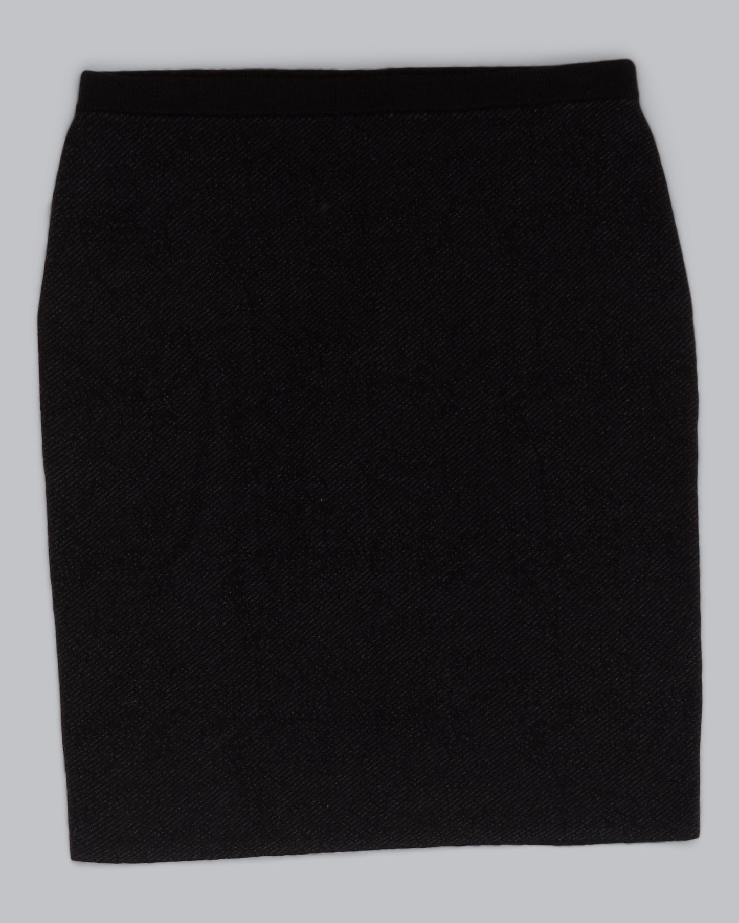 Felted Merino Cotton Diagonal Jacquard Skirt