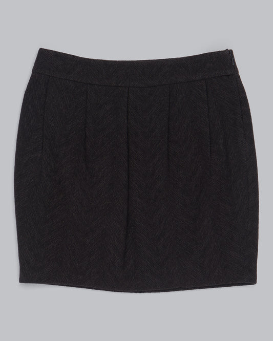 Herringbone Distorted Skirt