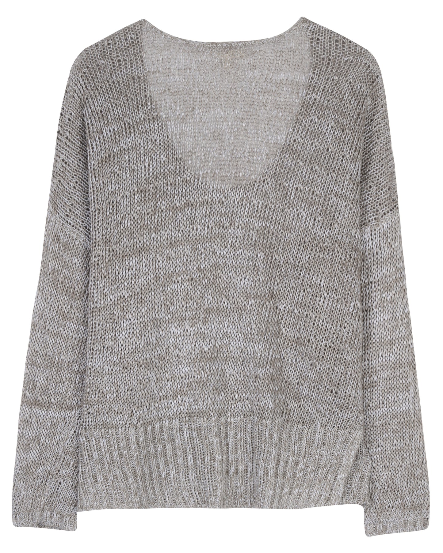 Linen Melange Net Pullover