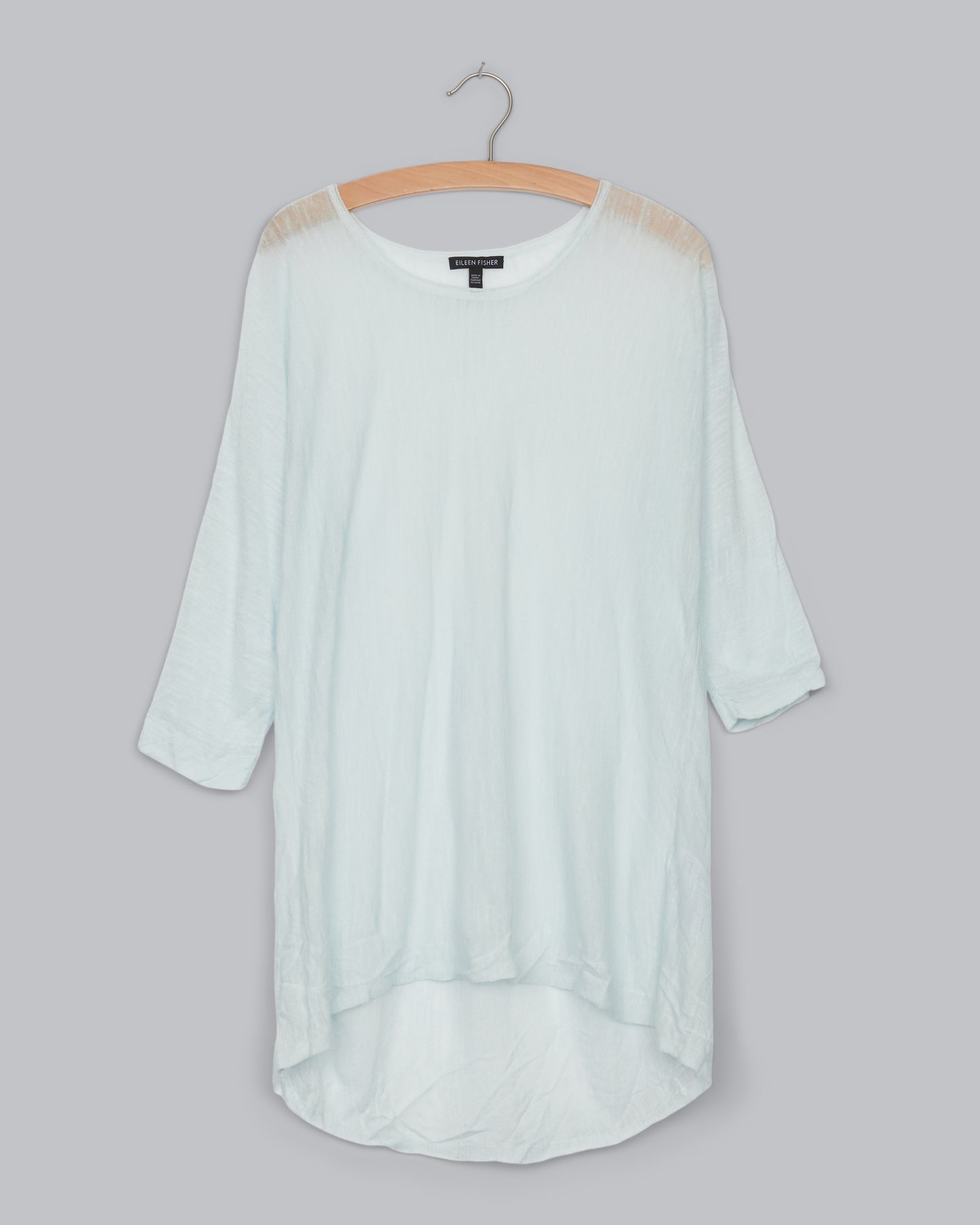 Sheer Tencel Linen Slub Pullover