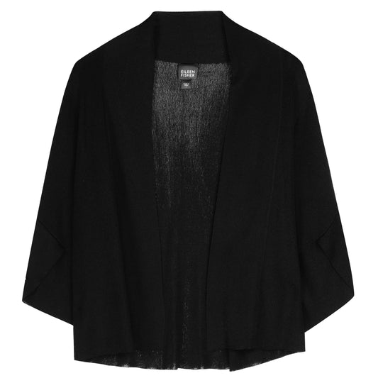 Rayon Nylon Crinkle Cardigan