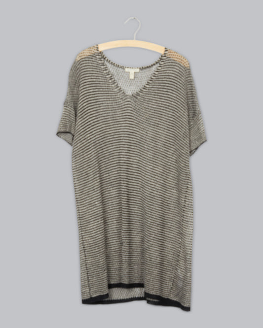 Stripe Organic Linen Pullover