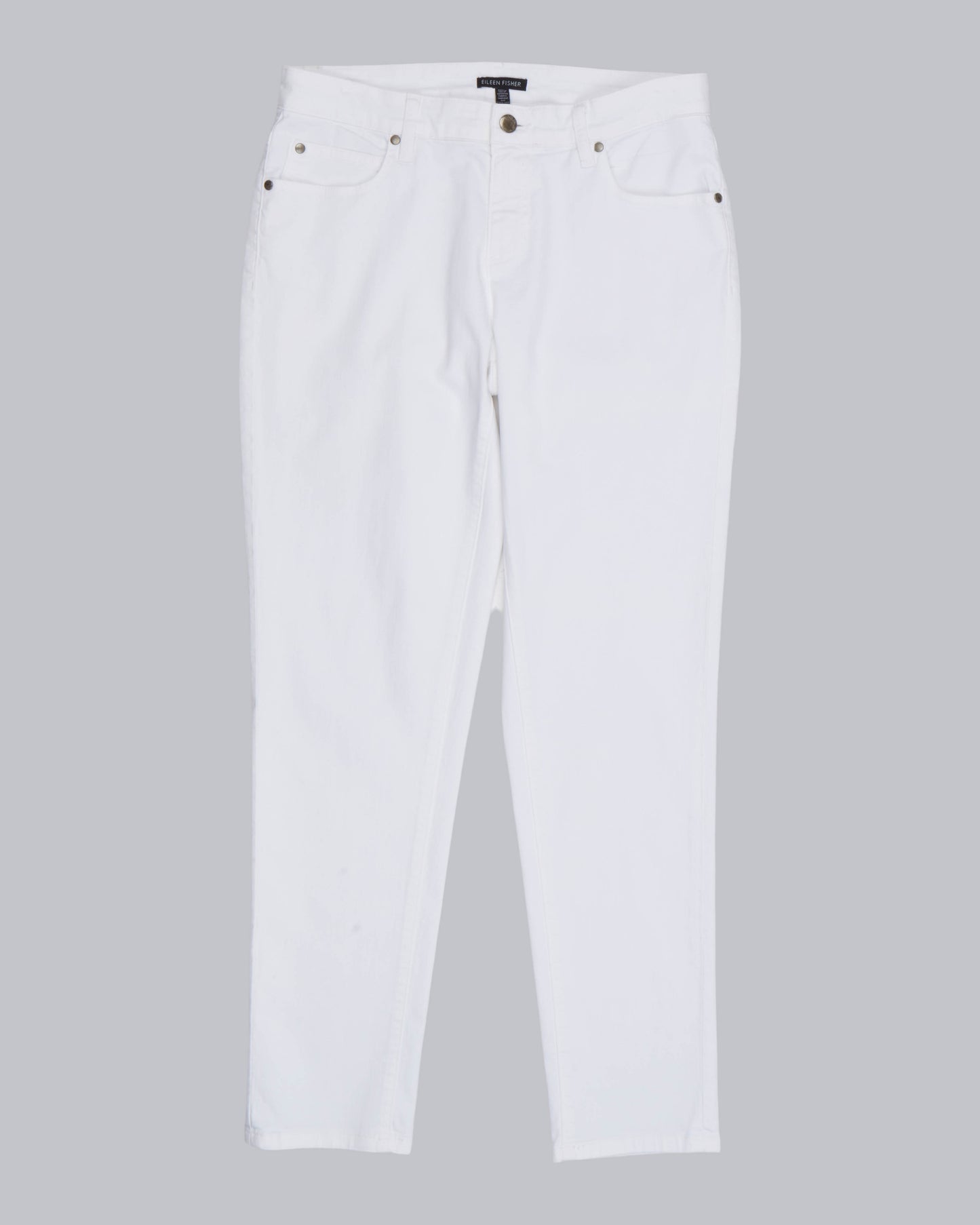 Garment Dyed Organic Cotton Stretch Denim Pant