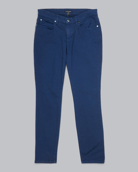 Garment Dyed Organic Cotton Stretch Denim Pant