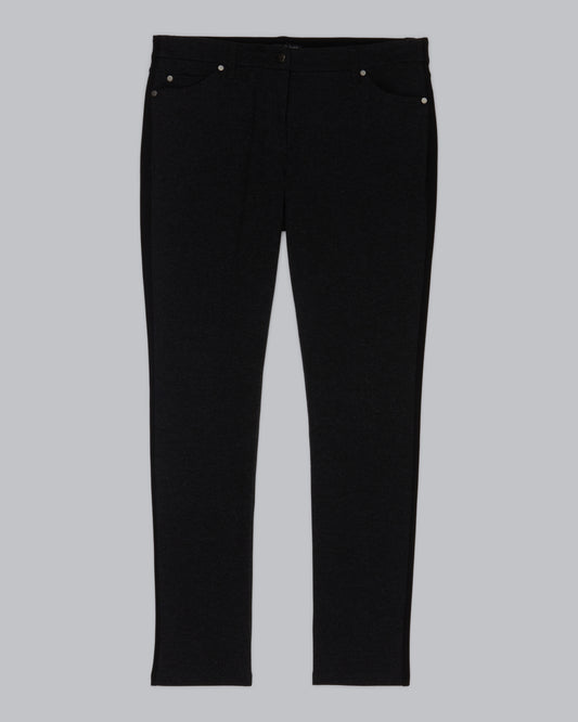 Melanged Viscose Stretch Ponte Pant