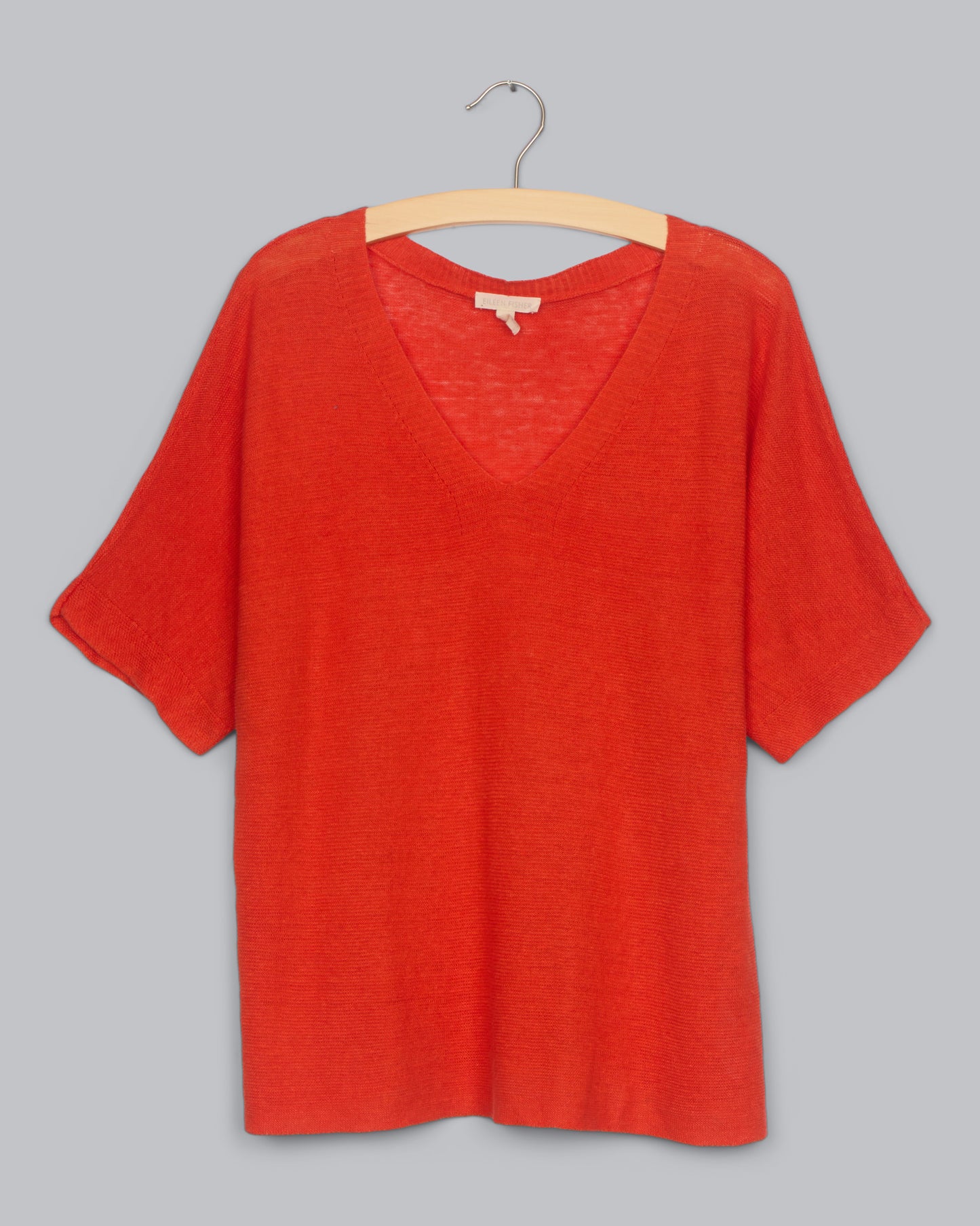 Fine Gauge Organic Linen Links Pullover