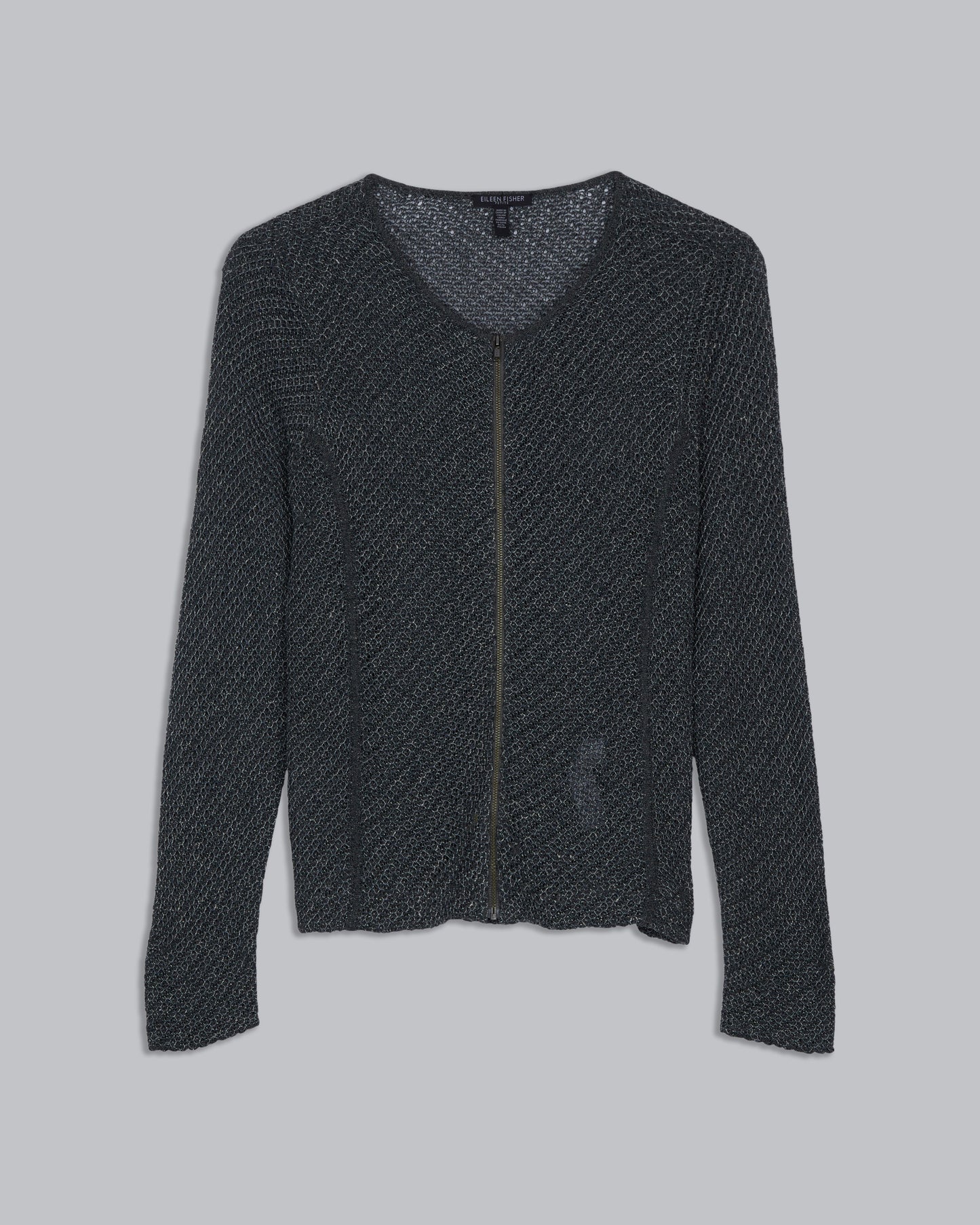 Linen Cord Jacquard Pullover