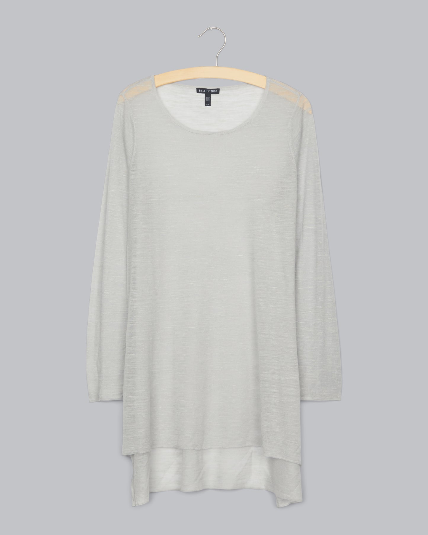 Sheer Tencel Linen Slub Pullover