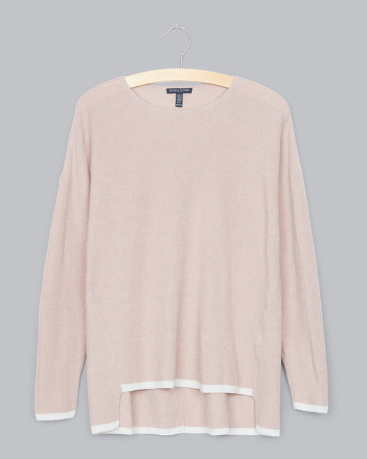 Organic Linen Crepe Stretch Pullover