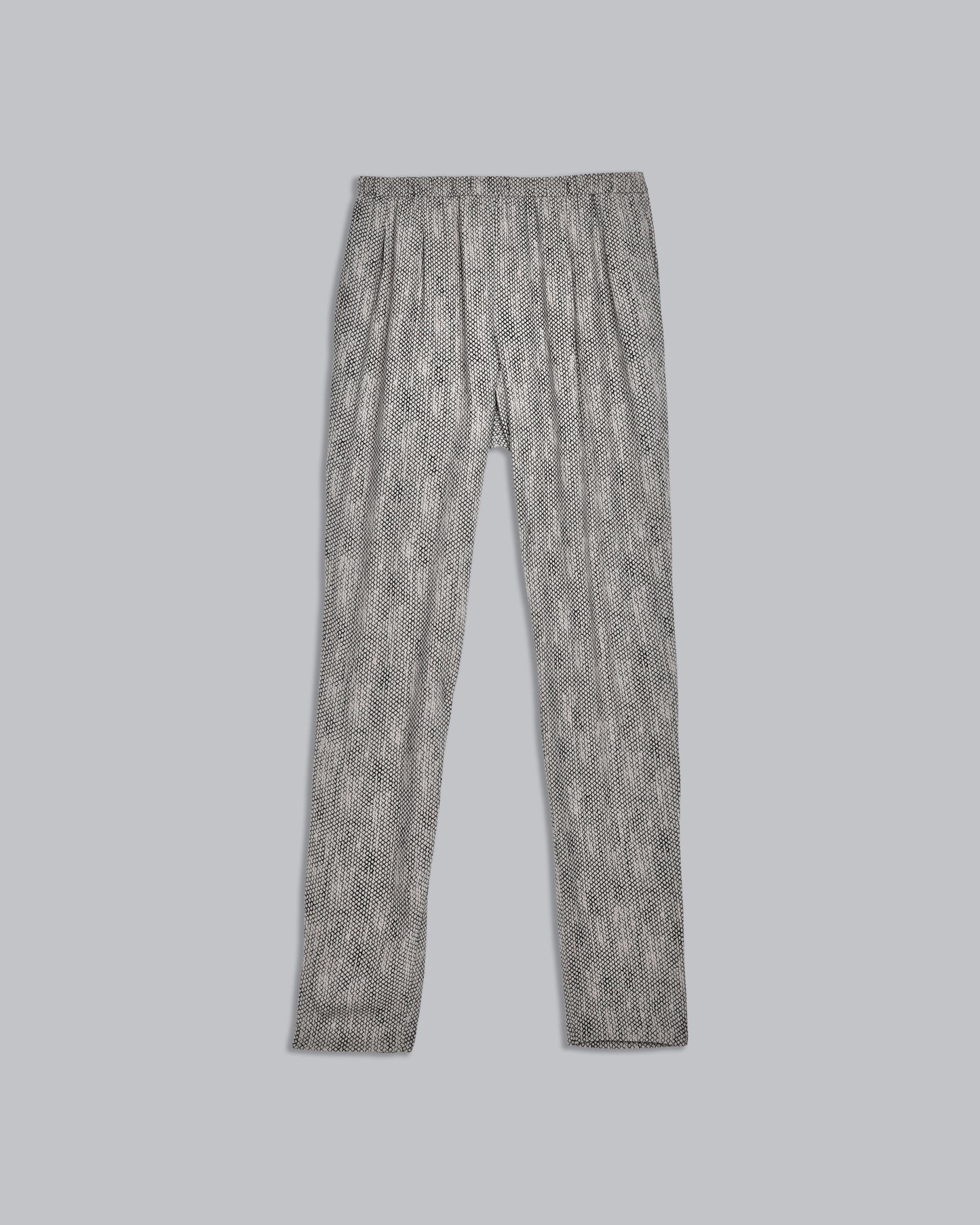 Chainette Printed Silk Georgette Crepe Pant