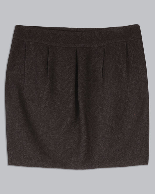 Herringbone Distorted Skirt