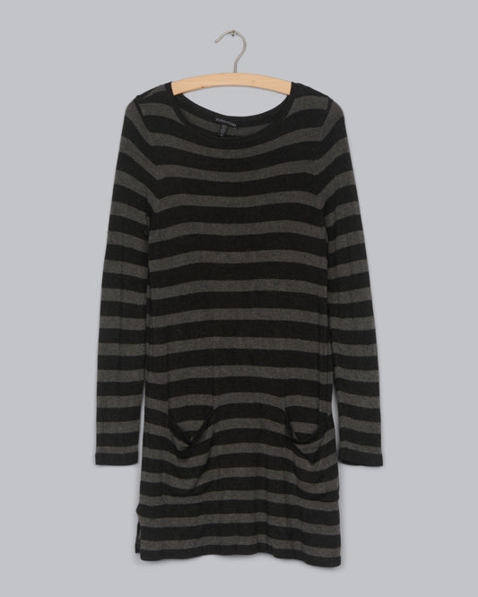 Cozy Viscose Stretch Stripe Dress