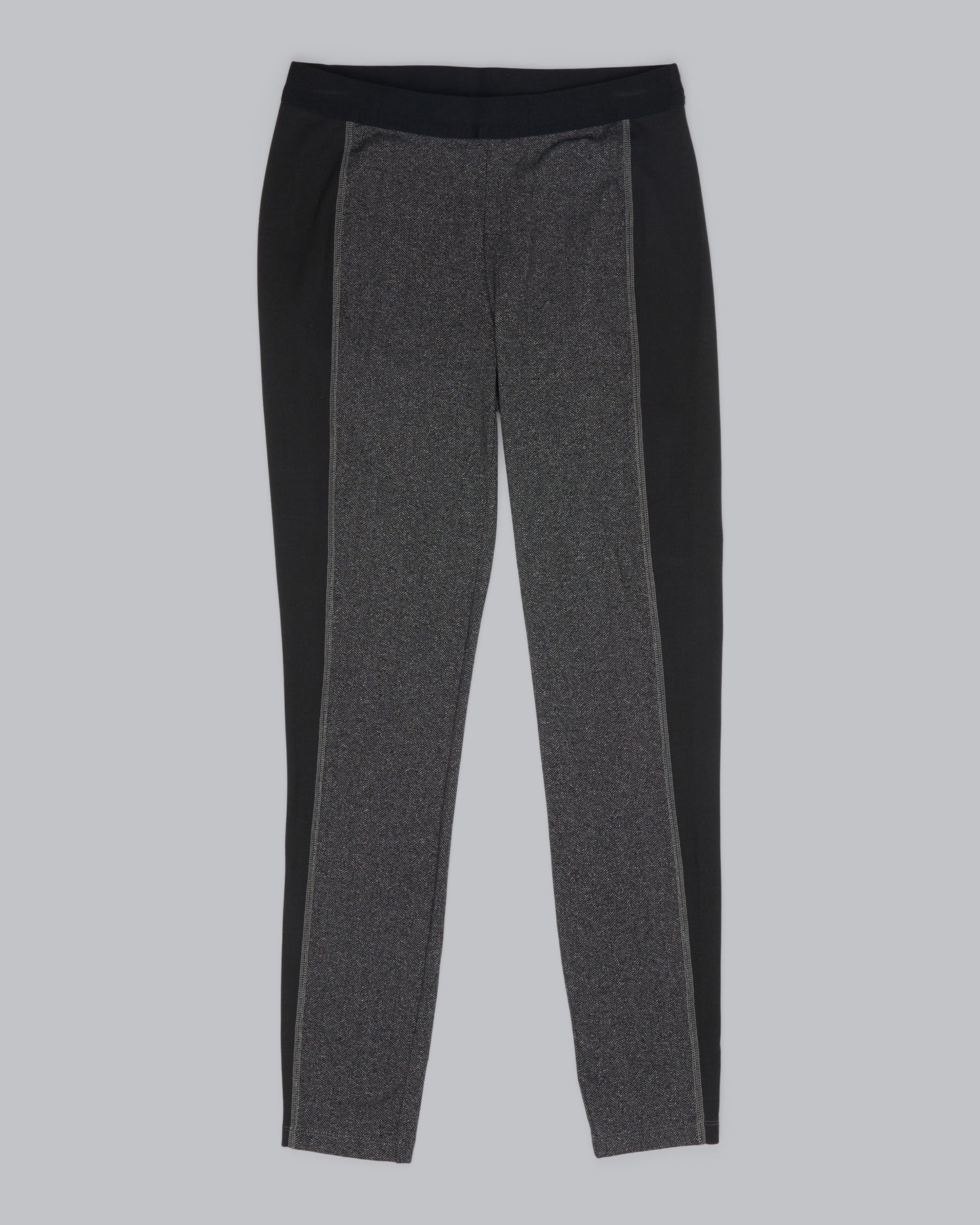 Herringbone Polyester Stretch Pant