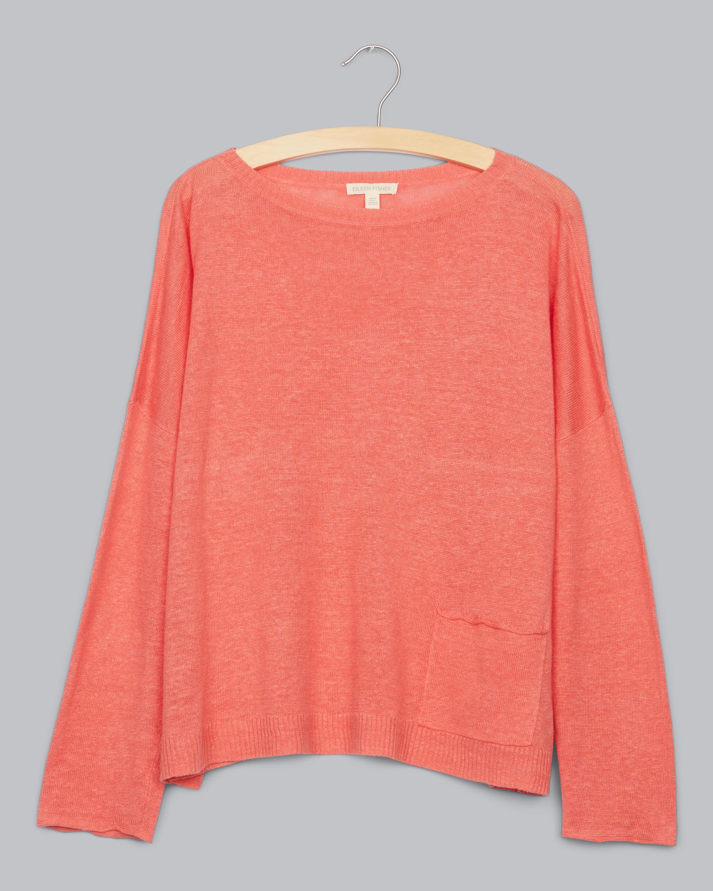 Lightweight Fine Gauge Organic Linen Pullover