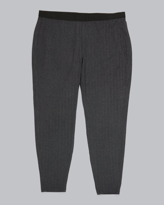 Herringbone Polyester Stretch Pant